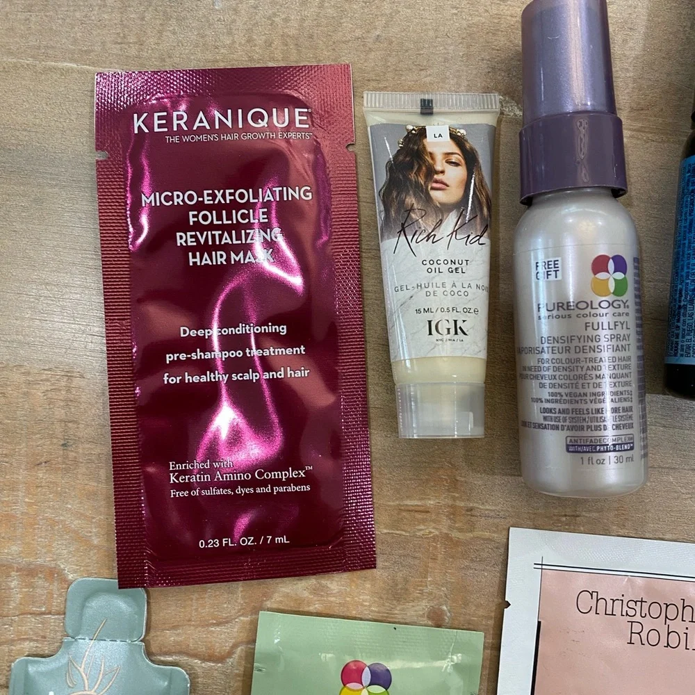 9 hair bundle lot pureology matrix Morrocan oil IGK Christopher Robin agave